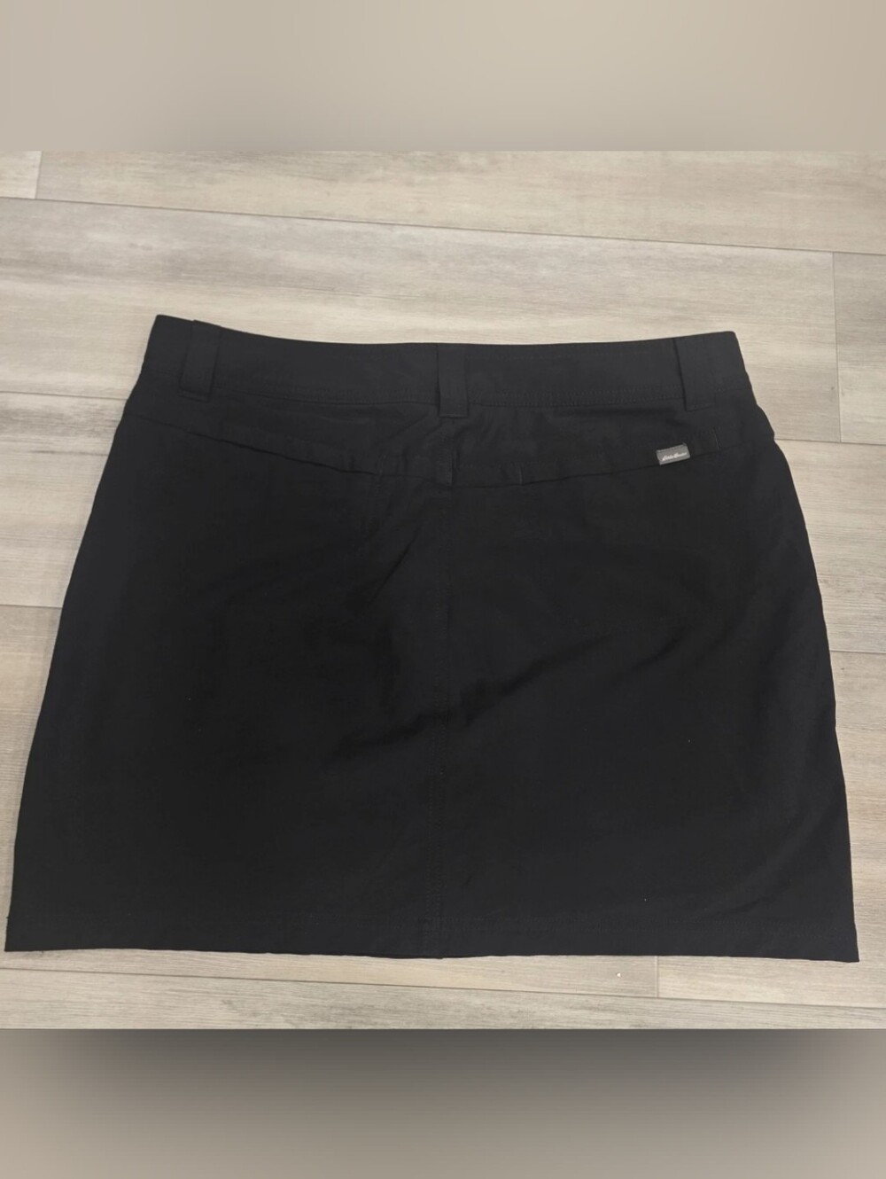 Eddie Bauer Black Skort Womens 8 Built In Shorts Golf Hiking Travel Athleisure